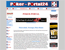 Tablet Screenshot of poker-portal24.com
